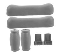 GARVALON 6pezzi Accessori Per Crutch Antiscivolo Punte Gomma e Pads Per Singole e Doppie Per Escursioni Anziani