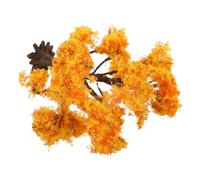 GARVALON Albero Modello di Costruzione Arancione 12 Cm, Mini Alberi Artificiali la Decorazione di Diorami e Tavoli di Sabbia, Accessori Scenici per Modellismo e Artigianato
