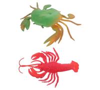 GARVALON Animali Marini in Plastica Piccolo Granchio e Aragosta Realistici per Giocattolo Educativo Interattivo e Decorazione per Apprendimento Oceano