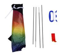 GARVALON Aquilone Triangolare con Coda Lunga Colorato per Adulti Facile da Volare all Aperto Giocattolo Esterno Divertente e Luminoso