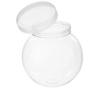 GARVALON Barattoli Trasparenti per Biscotti 1500 Ml Coperchio Bianco Set da 3 Barattoli per Caramelle e Snack Contenitori Multifunzionali per Uso Domestico e Feste