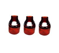 GARVALON Bocchini per Flauto senza Odore senza Sbavature in Resina Marrone 3 Pezzi per Sostituzioni per Flauti Diametro Esterno 23mm, Adatti per Principianti e Professionisti