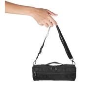 GARVALON Borsa per Piccolo in Canvas e Peluche Nero, Portatile e Comoda Tracolla Regolabile, Adatta per Trasporto All'aperto e Manuale