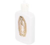 GARVALON Bottiglia D'acqua Santa Ricaricabile 100 Ml Croce Dorata, Contenitore Piccolo e Sigillato per Benedizioni Religiose, Adatta a Viaggi e Uso Domestico