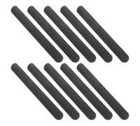 GARVALON Braccialetti Slap in Silicone Comodi un Uso Prolungato per Bambini 10 Pezzi Nero Flessibili ed Elastici come Gadget per Feste e Carnevali