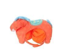 GARVALON Cappello da Selfie per Feste a Forma di Testa di Cavallo in Peluche Arancione, Copricapo Mascotte 2026 per Eventi e Spettacoli, Accessorio Costume e Adulti, Oggetti di Scena