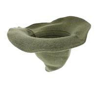 GARVALON Cappello da Strega Floscio in Feltro Misto Lana Verde a Larga per Donna Uomo Cappello da Mago Unisex per Feste Halloween Cosplay e Costume da Spaventapasseri