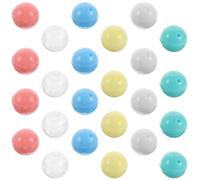 GARVALON Capsule Giocattolo Vuote Rotonde 25 MM Set da 30 Mini Palline di Plastica Colorate Trasparenti per Distributori Automatici Bomboniere Natalizie e Feste di Compleanno
