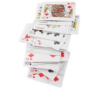 GARVALON Carte da Gioco Braille Grandi Dimensioni per Ipovedenti e Non Vedenti, Set Carte Tattili Marcature Braille, Intrattenimento Accessibile per Ragazzo Ragazza e Adulti Colore Casuale