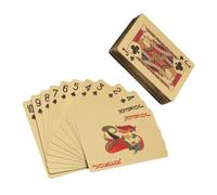 GARVALON Carte da Gioco Poker Dorate per Feste di Halloween Gioco da Tavolo Portatile per Viaggi e Intrattenimento in Famiglia Coordinazione Occhio-Mano e Abilità Sociali