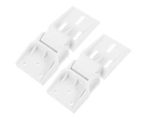 GARVALON Cerniere per Porta Congelatore in Plastica Bianca 2 Pezzi Multifunzionali Facili da Installare per Riparazione Frigorifero e Freezer