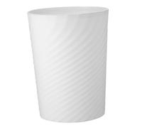 GARVALON Cestino per Rifiuti in Plastica senza Coperchio Bianco Bidone Multifunzione per Ufficio Cucina e Camera da Letto Apertura Ampia per Facile Conferimento Spazzatura