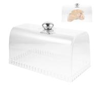 GARVALON Coperchio Trasparente in Plastica per Torta Rettangolare 27X14X14 CM Copertura Protettiva per Dessert e Alzata Riutilizzabile e Facile da Pulire per Cucina Ristorante e Festa