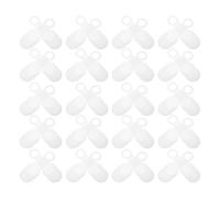 GARVALON Cuscinetti Antiscivolo Trasparenti in Silicone per Grucce in Legno e Plastica, Set da 100 Pezzi, Coperture Elastiche Riutilizzabili per Appendiabiti Domestici e Negozi,