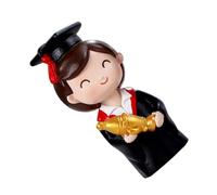 GARVALON Decorazione Torta di Laurea Dottore in Resina Statuina Cake Topper Studente Medico Accessorio Compatto per Tavola Dessert e Festa di Laurea