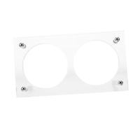 GARVALON Espositore per Monete Doppio in Plastica Trasparente 60 Mm Scatola Porta Monete per Collezionisti con Custodia Protettiva Supporto per Raccolta e Esposizione