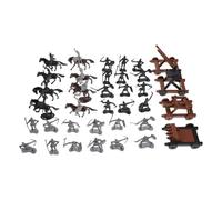 GARVALON Figurine Soldati e Cavalieri in Plastica per Decorazione Tavolo da Sabbia e Accessori Militari Modelli Statici Sicuri per Gioco Immaginativo