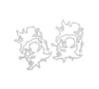 GARVALON Fustelle in Metallo Angelo Cupido 2 Pezzi, Stencil per Goffratura Fai da Te in Acciaio al Carbonio, Fustella per Scrapbooking e Decorazioni di Carta, Strumenti per Creativi e