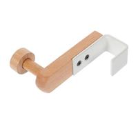 GARVALON Gancio per Porta in Ferro e Legno, Appendiabiti Sopraporta Compatto Bianco, Portasciugamani e Appendini per Cappotti, per Ingresso e Uso Domestico