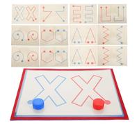 GARVALON Giocattolo Didattico per 5-6 Anni, Schede di Allenamento Interemisferico 16 Immagini, Gioco lo Sviluppo del Cervello e Coordinazione Occhio-mano per Asilo e Apprendimento