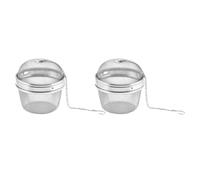 GARVALON Infusore per Tè in Acciaio Inox 304 Filtro a Sfera Catena Sospesa Set 2 Pezzi per Tè Medicina Cinese e Cucina Colino Pratico e Resistente per Uso Domestico e Ristorazione