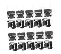 GARVALON Interruttore Pulsante Momentaneo 6x6x5 Mm Per Pcb, Microinterruttore Due Piedini, Set Da 100 Pezzi Per Dispositivi Elettronici, Compatibile Per Sostituzioni e Progetti Diy