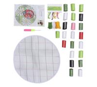 GARVALON Kit Ricamo Tappeto Fai da Te 45X45 CM Pacchetto Materiale Ricamato a Mano Cuscino Decorativo Motivo Coccinella per Arredamento Casa Soggiorno e Camera da Letto