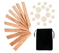 GARVALON Kit Riparazione Sughero per Clarinetto 28 Pezzi, Fogli di Sughero Sostitutivi Resistenti e Leggeri, Accessori per Manutenzione Strumenti a Fiato, per Riparazioni e Supporto