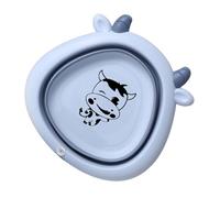 GARVALON lavabo ciotola per piatti pieghevole il bagno illumina i giocattoli posto a sedere tazza giocattoli per il bagnetto aria mini lovable dorables proiettire the child strenne pp Blue