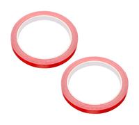 GARVALON Nastro Protettivo per Bordo Racchetta da Tennis Tavolo 2 Pezzi 10M X 1Cm Rosso Copertura Antiurto e Anti-UV per Protezione Telaio Racchetta da Allenamento e Torneo