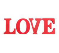 GARVALON Ornamenti in Legno Love da 4 Pezzi per San, Decorazioni Romantiche Fai da Te per Matrimoni e Anniversari, Lettere D’Amore Leggere e Portatili per Centrotavola e Ambienti Festivi