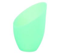 GARVALON Paralume a Ferro di Cavallo Inclinato in Plastica Verde Paralume Moderno per Lampada da Tavolo e da Terra Copertura per Plafoniera Versatile Foro Centrale 32Mm Diffusione Luce