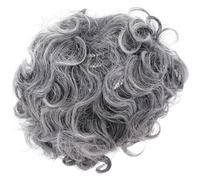 GARVALON Parrucca Corta da Donna Grigia Sintetica Parrucca da Spettacolo e Cosplay Accessorio per Feste a Tema Halloween e Carnevale Comoda e Delicata sulla Pelle Adatta a Tutte le
