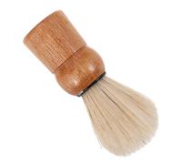 GARVALON Pennello da Barba Manuale con Setole in Cinghiale, Manico in Legno Ergonomico, Piccolo e Portatile, Strumento la Rasatura Maschile da Viaggio, Cura della Barba e Styling