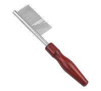 GARVALON Pettine per Cani e Gatti Portatile 2x10,5 Cm Denti Fini per Toelettatura Delicata, Massaggiante e Rimozione di Peli Morti, Polvere e Nodi, Accessorio Ergonomico per Animali