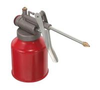 GARVALON Pompa Manuale Per Olio Distributore Di Olio Per Auto e Veicoli Lattina Per Oliatore Beccuccio Lungo Contenitore in Lega Di Alluminio Lubrificazione Efficiente