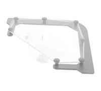 GARVALON Porta Sacchetto da Lavello Angolare Triangolare in Plastica con Rete Mesh Supporto Salvaspazio per Cibo Facile Installazione e Smontaggio senza Tracce Capacità Ampia per Cucina