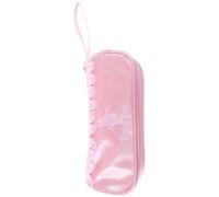 GARVALON Porta Scarpette per Balletto Zip in Poliestere Rosa, Borsa per Bambina Portatile per Scarpe da Ginnastica Artistica 22,5×9,5×5,5 CM per Quotidianità e Viaggi