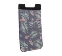 GARVALON Portafoglio Adesivo Per Smartphone Slim Pouch Per Carte Portacarte Tascabile Vintage Con Design Stampa Foglia Facile Accesso e Sicurezza Per Telefono Cellulare