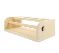 GARVALON Portarotolo di Carta in Legno per Pittura Cavalletto da Scrivania Portapenne Integrato Dispenser Pezzi per Disegni e Schizzi Accessorio Creativo per Attività Artistiche