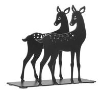 GARVALON Portatovaglioli Vintage in Ferro con Silhouette Cervo per Tavolo da Pranzo, Supporto Stabile e Decorativo per Casa, Ristorante, Bar e Feste