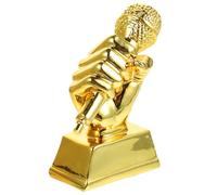 GARVALON Premio Forma Microfono Dorato per Concorso Canto Studenti Partecipazione e Onore per Targa Leggera e Portatile per Festa o Scuola