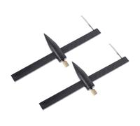 GARVALON Righello Circolare per Ceramica 2 Pezzi, Utensile da Taglio Circolare in Plastica Durevole per Intaglio Argilla, Compasso per Modelli Artigianali e Incisioni Ceramiche