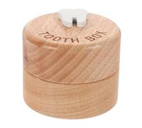 GARVALON Scatola Porta Dentini in Legno Portatile Design Creativo e Compatto per Conservare i Primi Denti da Latte, per Uso Quotidiano e Viaggi