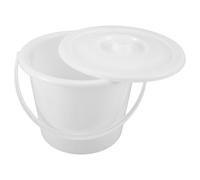 GARVALON Secchio per Orinatoio da 3000 Ml con Maniglia e Coperchio, Contenitore per Urina in Plastica Graduato per Anziani, Pazienti e Uso Ospedaliero, Vaso da Notte Portatile