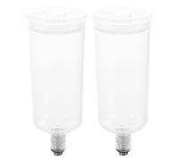 GARVALON Set 2 Tazze Intercambiabili per Aerografo in Plastica, Contenitori per Vernice Spray a gravità, Accessori per Pittura Artistica e Artigianato, Ricambi per Spruzzatura