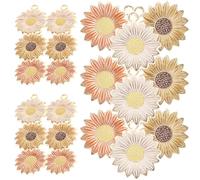GARVALON Set 30 Pezzi Ciondoli Girasole per Gioielli Fai da Te Decorazioni Floreali Leggere e Resistenti Accessori per Orecchini Portachiavi e Braccialetti Idee Regalo Artigianali per