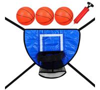 GARVALON Set Canestro da Basket per Trampolino Mini Accessori 1 Pallone e Pompa Canestro da Interno Compatibile Telaio Trampolino per Giochi e Feste Sportive