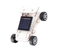 GARVALON Set Gioco Auto Solare Fai da Te in Legno e Plastica, Kit Educativo, Veicolo Sperimentale di Energia Solare per Apprendimento Scientifico e Sviluppo Manuale