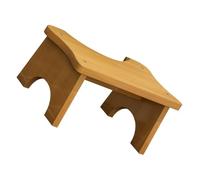GARVALON Sgabello in Legno per Bagno e Wc Sgabello Compatto e Stabile per Adulti Supporto Affidabile per Piedi in Casa Dimensione e Salvaspazio
